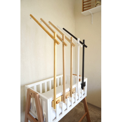 Wooden baby mobile holder, Crib mobile hanger