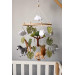 Safari crib mobile, Safari nursery mobile