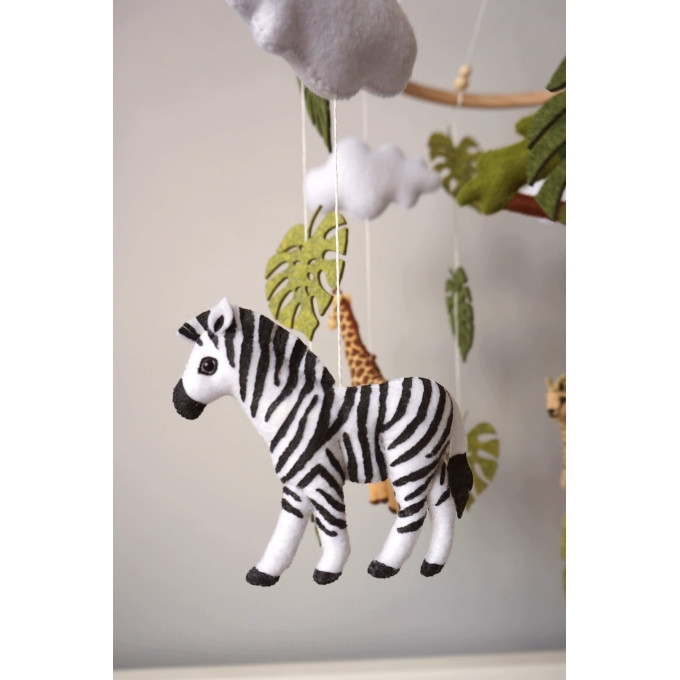 Safari crib mobile, Safari nursery mobile