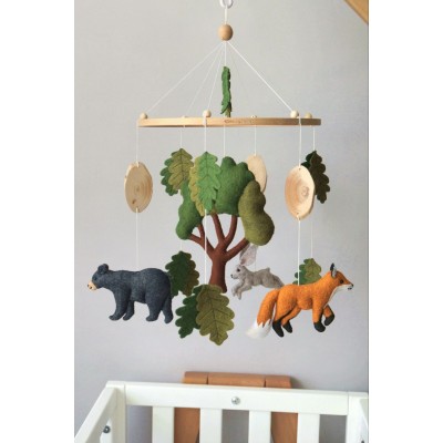 Woodland animals mobile