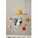 Solar system baby mobile, Space nursery mobile