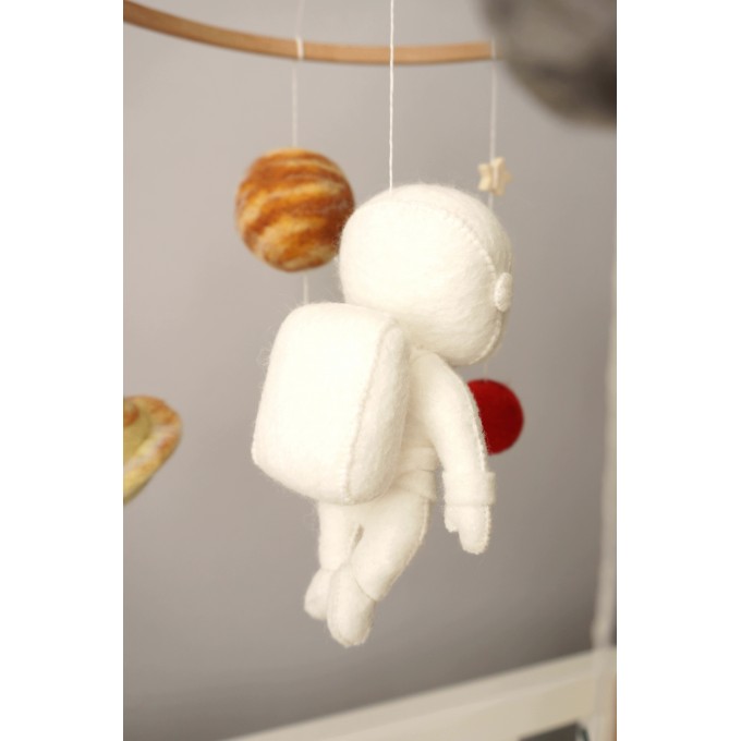 Solar system baby mobile, Space nursery mobile