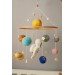 Solar system baby mobile, Space nursery mobile