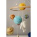 Solar system baby mobile, Space nursery mobile