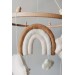 Boho rainbow baby mobile, Neutral nursery mobile