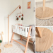 Floor baby mobile stand, Wooden baby mobile holder