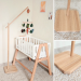  Floor baby mobile stand, Wooden nursery bracket