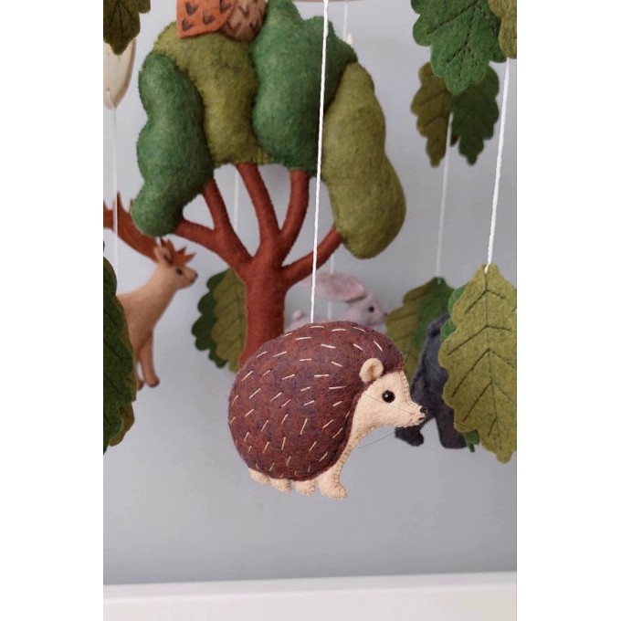 Woodland animals nursery mobile, Woodland nursery